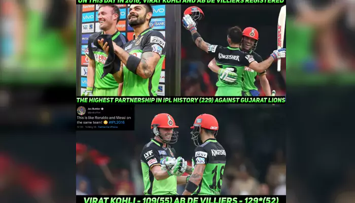 On This Day (May 14): De Villiers and Kohli's Explosive Centuries Ignite Record-Breaking Victory in IPL Showdown!