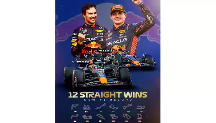 Red Bull Rewrites F1 History With 12 Consecutive Grand Prix Wins